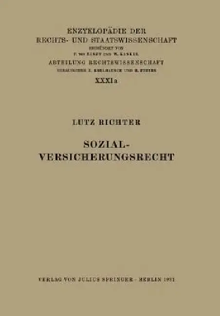 Cover of Sozialversicherungsrecht