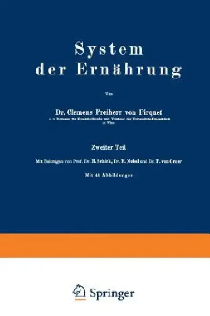 Cover of System Der Ernährung