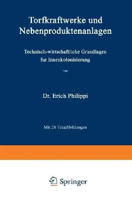 Cover of Torfkraftwerke Und Nebenproduktenanlagen