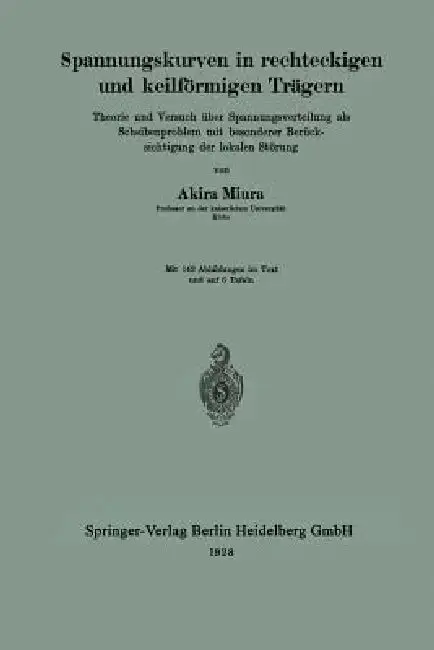 Cover of Spannungskurven in Rechteckigen Und Keilförmigen Trägern