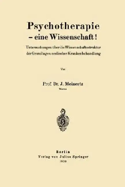 Cover of Psychotherapie -- Eine Wissenschaft!