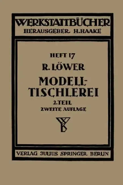 Cover of Modelltischlerei