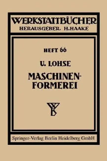 Cover of Maschinenformerei