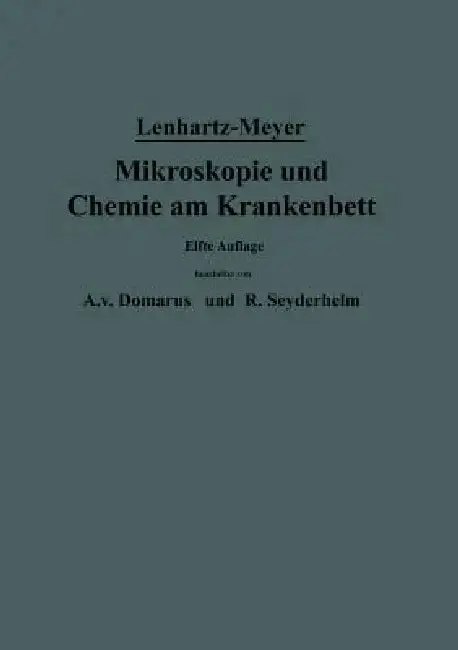 Cover of Mikroskopie Und Chemie Am Krankenbett