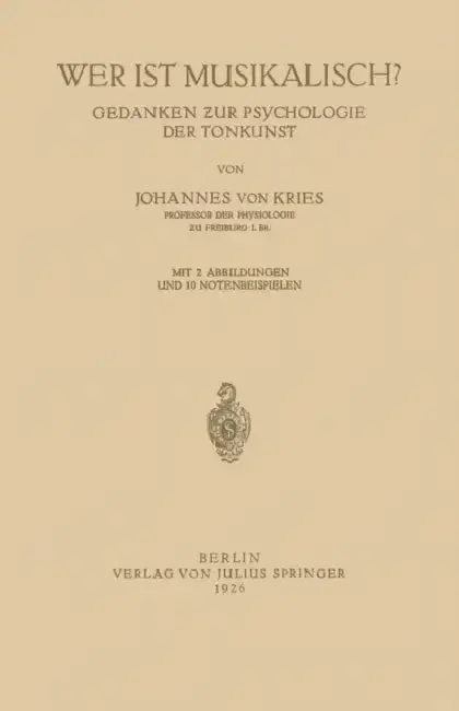 Cover of Wer Ist Musikalisch?