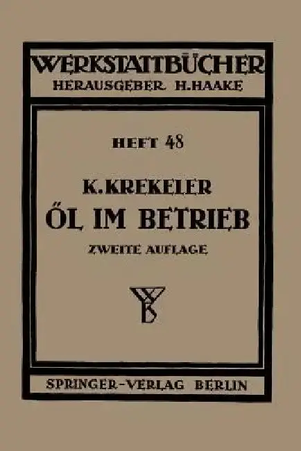 Cover of Öl Im Betrieb
