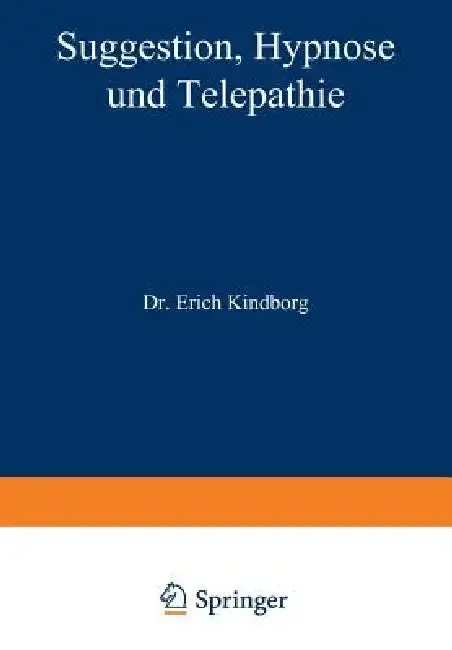 Cover of Suggestion, Hypnose Und Telepathie