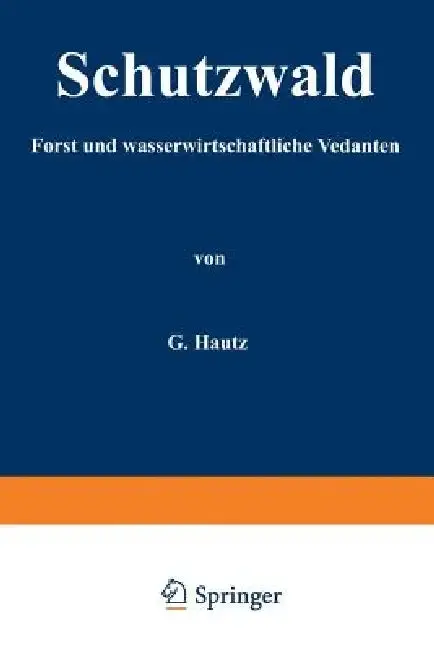 Cover of Schutzwald