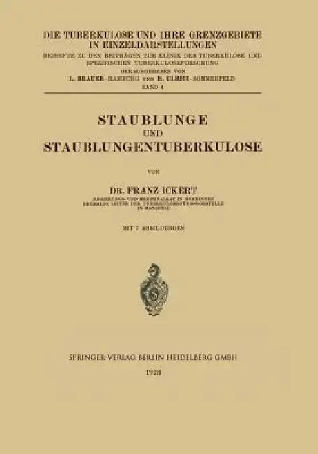 Cover of Staublunge Und Staublungentuberkulose