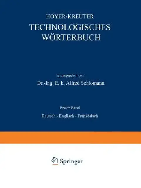 Cover of Technologisches Wörterbuch