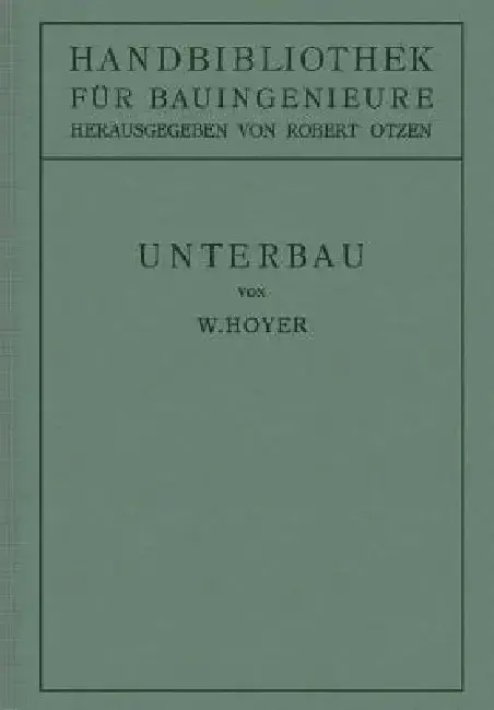 Cover of Unterbau