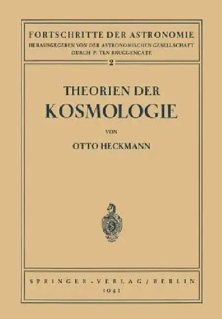 Cover of Theorien Der Kosmologie