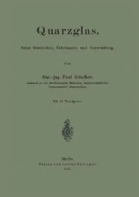 Cover of Quarzglas