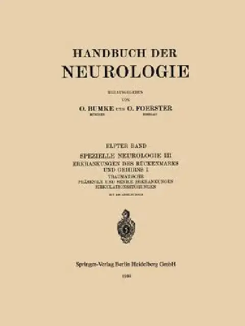 Cover of Traumatische Präsenile Und Senile Erkrankungen Zirkulationsstörungen