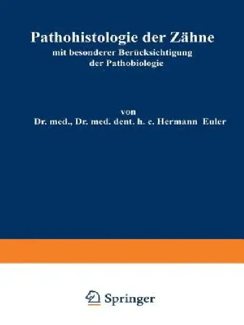 Cover of Pathohistologie Der Zähne