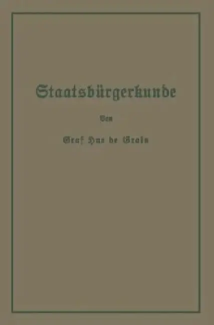 Cover of Staatsbürgerkunde