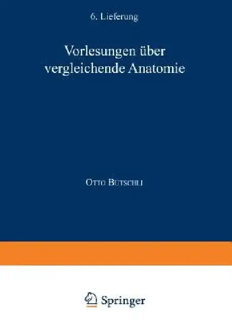 Cover of Vorlesungen Über Vergleichende Anatomie