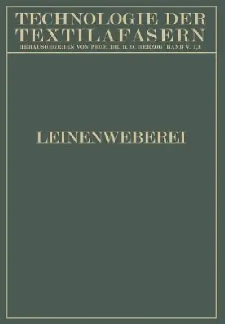 Cover of Leinenweberei
