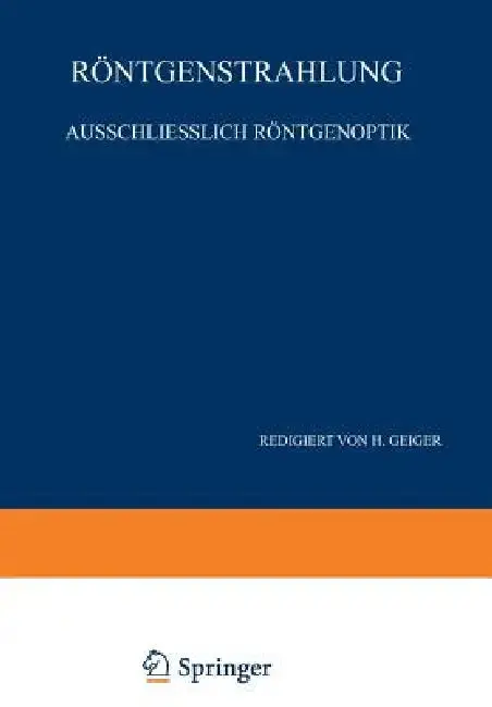 Cover of Röntgenstrahlung Ausschliesslich Röntgenoptik