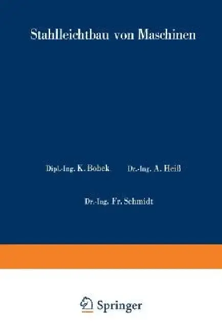 Cover of Stahlleichtbau Von Maschinen