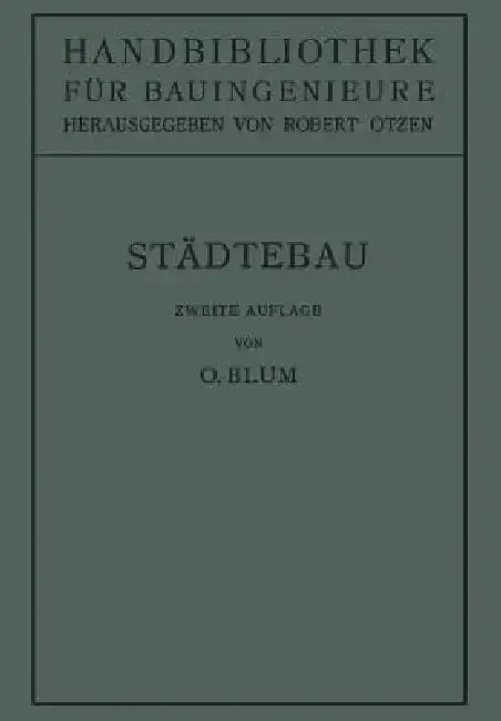 Cover of Städtebau