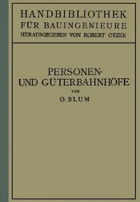 Cover of Personen- Und Güterbahnhöfe