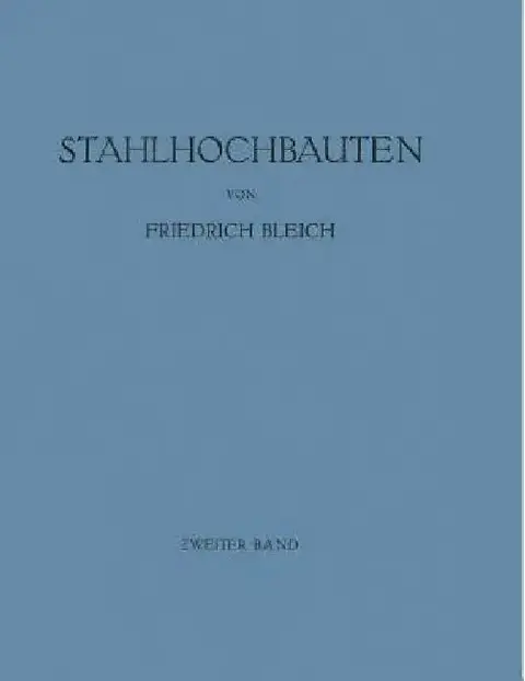 Cover of Stahlhochbauten