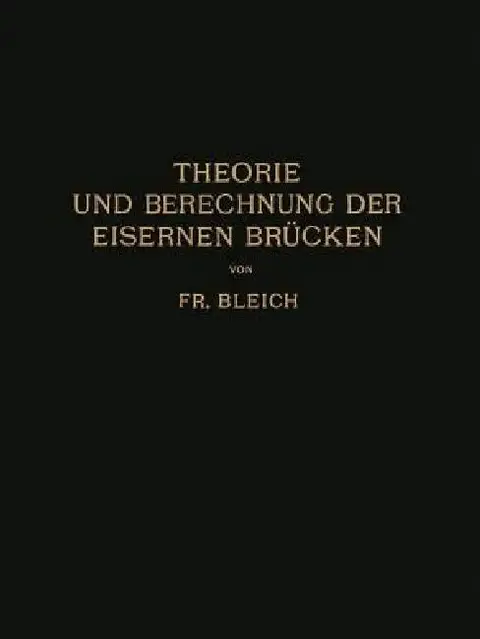 Cover of Theorie Und Berechnung Der Eisernen Brücken