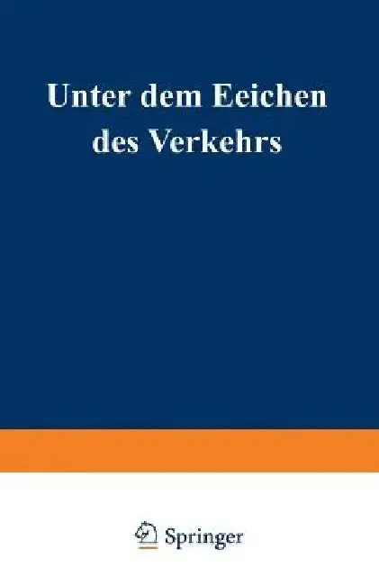 Cover of Unter Dem Zeichen Des Verkehrs