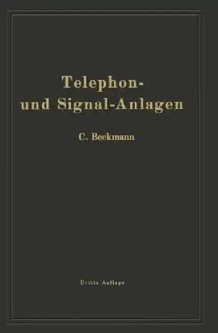 Cover of Telephon- Und Signal-Anlagen