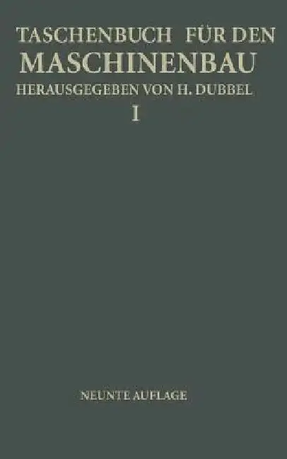 Cover of Taschenbuch Für Den Maschinenbau