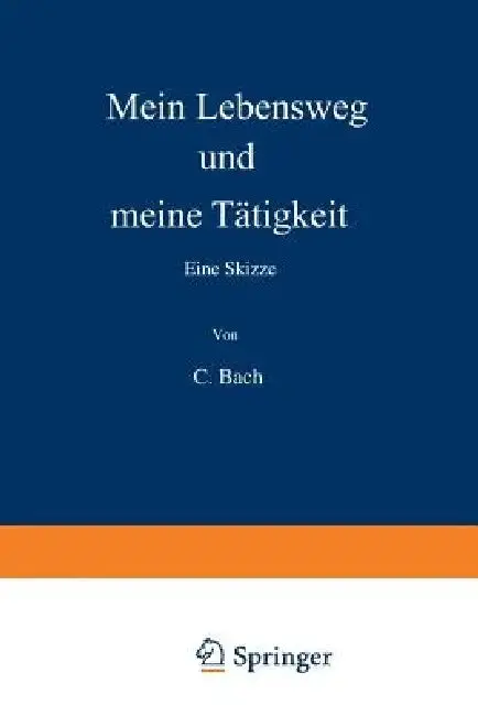 Cover of Mein Lebensweg Und Meine Tätigkeit