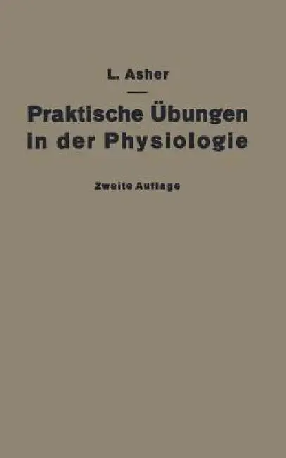 Cover of Praktische Übungen in Der Physiologie