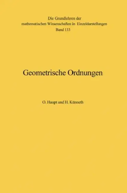 Cover of Geometrische Ordnungen