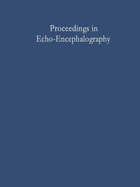 Cover of Proceedings in Echo-Encephalography