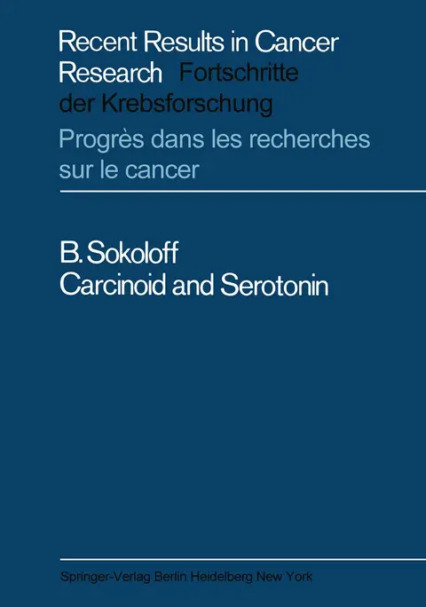 Cover of Carcinoid and Serotonin