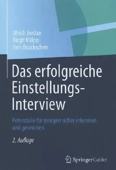 Cover of Das Erfolgreiche Einstellungs-Interview