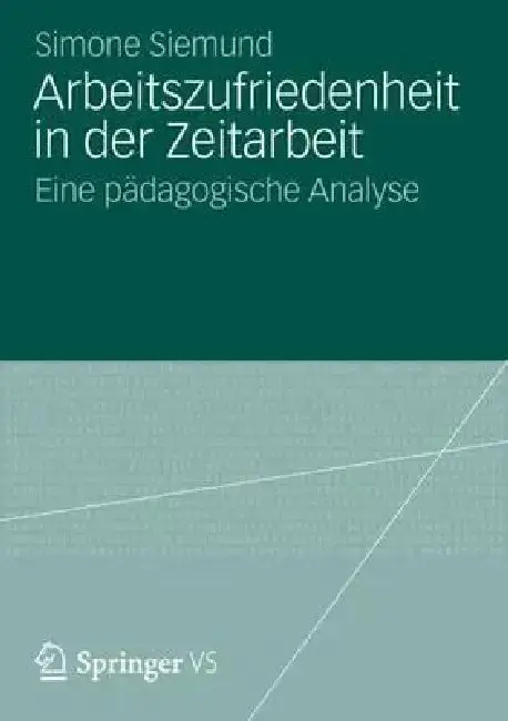 Cover of Arbeitszufriedenheit in Der Zeitarbeit
