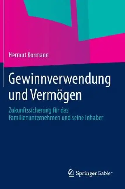 Cover of Gewinnverwendung Und Vermögen