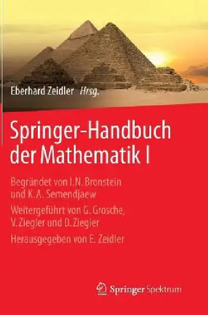 Cover of Springer-Handbuch Der Mathematik I
