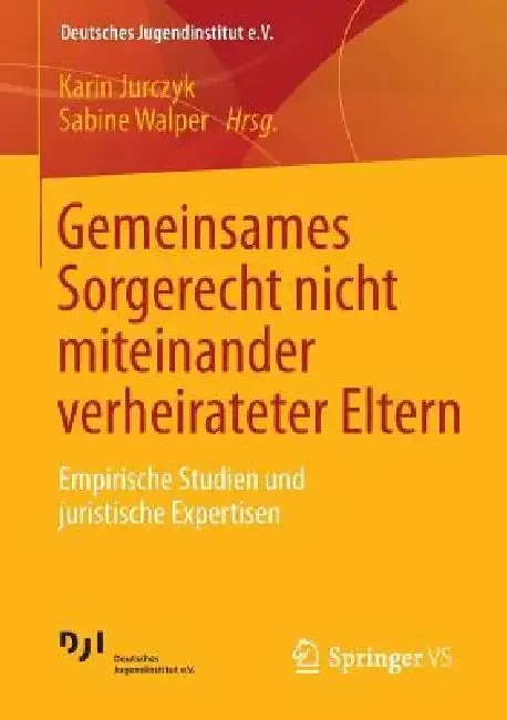 Cover of Gemeinsames Sorgerecht Nicht Miteinander Verheirateter Eltern