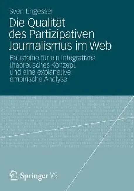 Cover of Die Qualität Des Partizipativen Journalismus Im Web