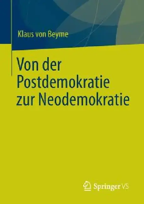 Cover of Von Der Postdemokratie Zur Neodemokratie