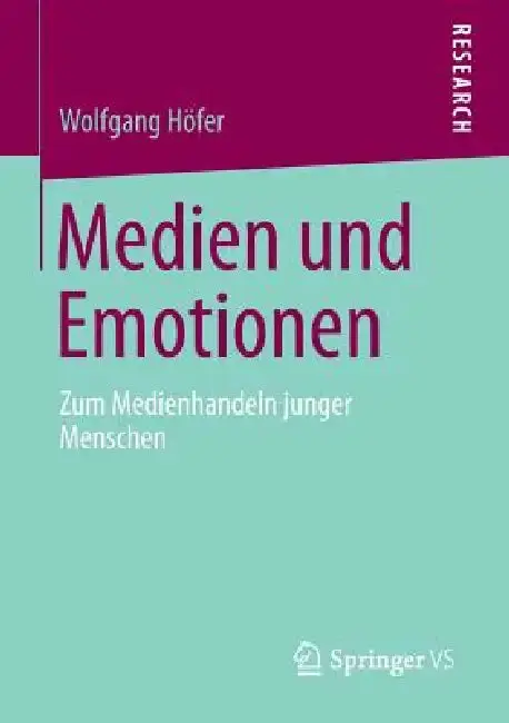 Cover of Medien Und Emotionen