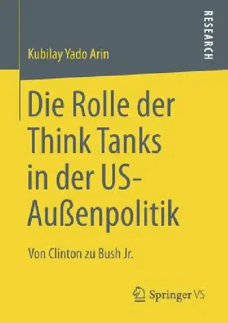 Cover of Die Rolle Der Think Tanks in Der Us-Außenpolitik