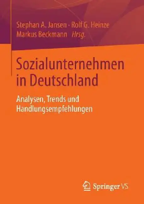Cover of Sozialunternehmen in Deutschland