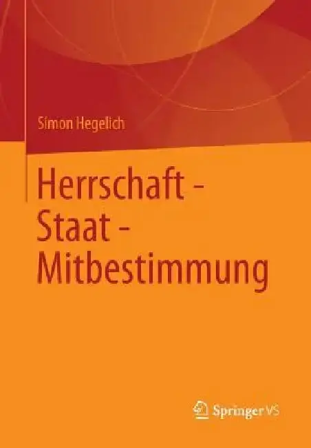 Cover of Herrschaft - Staat - Mitbestimmung
