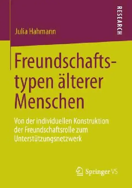 Cover of Freundschaftstypen Älterer Menschen
