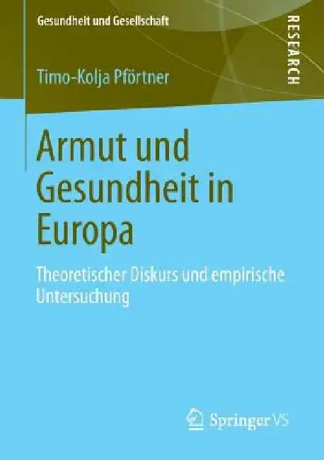 Cover of Armut Und Gesundheit in Europa