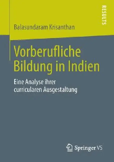 Cover of Vorberufliche Bildung in Indien